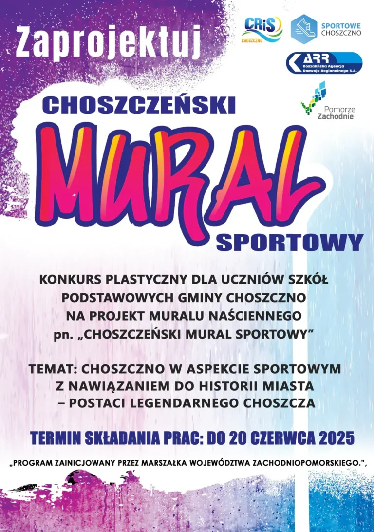 zaprojektuj choszczeński mural - plakat